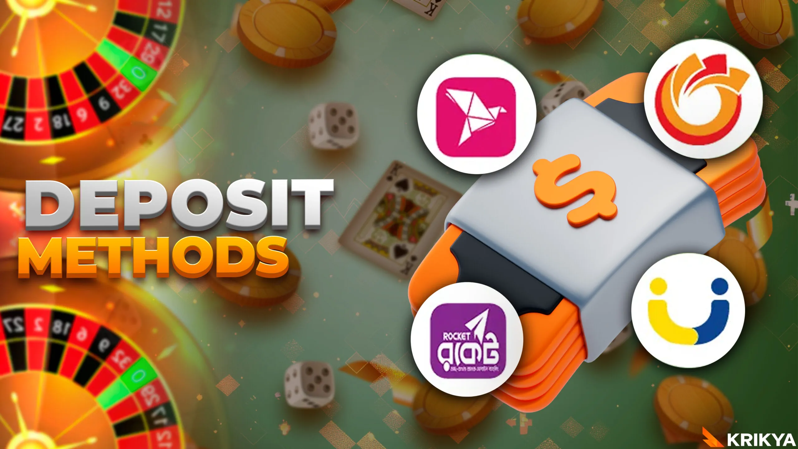 Payment methods to start the game