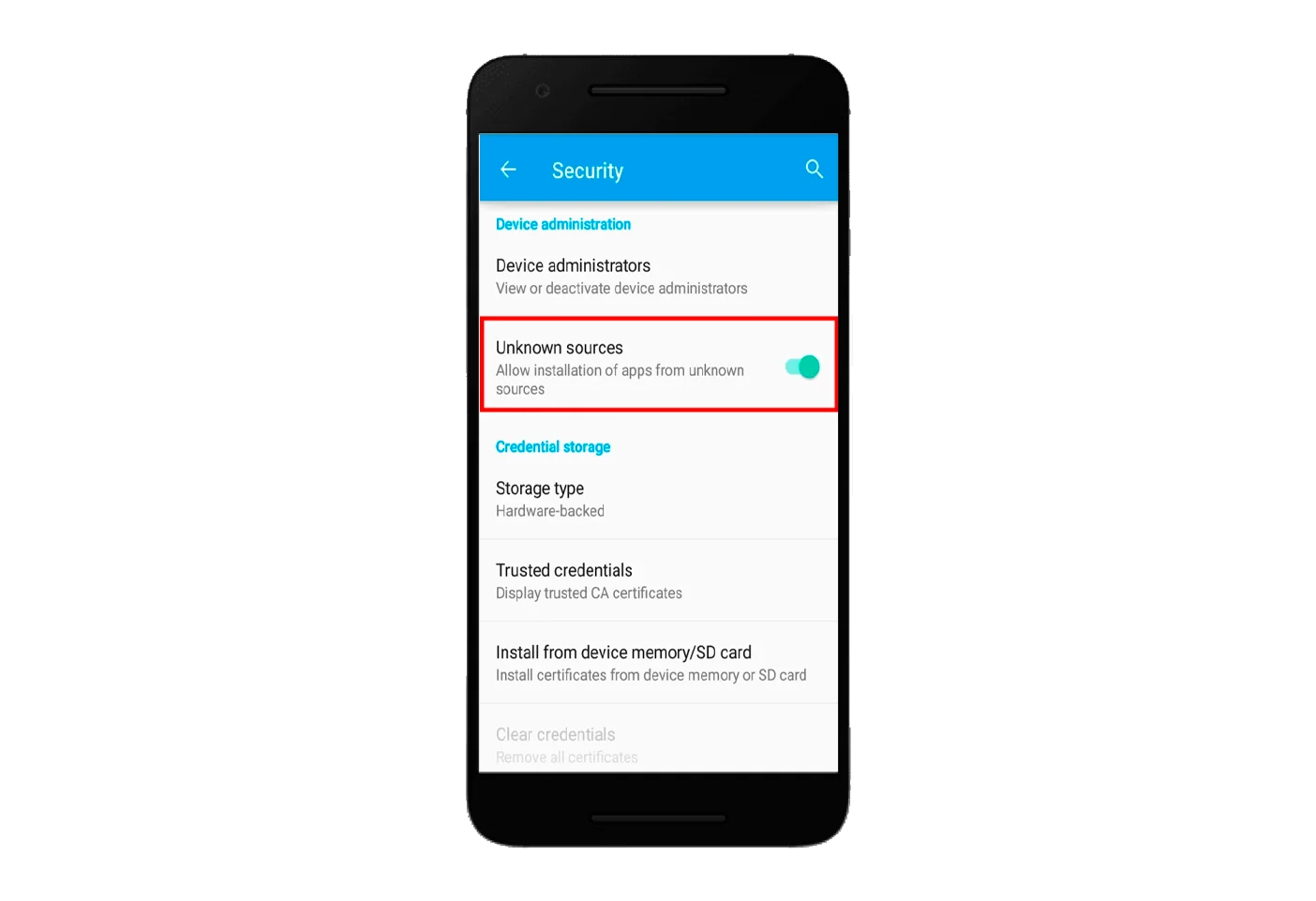 Permission to download the app.