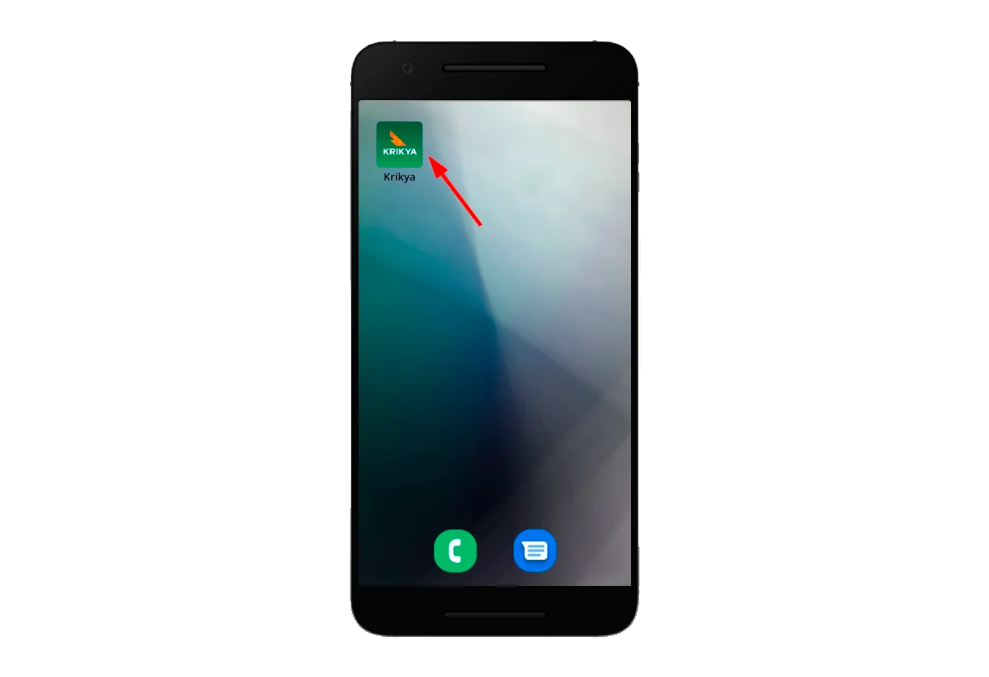 Casino app icon on the main page.