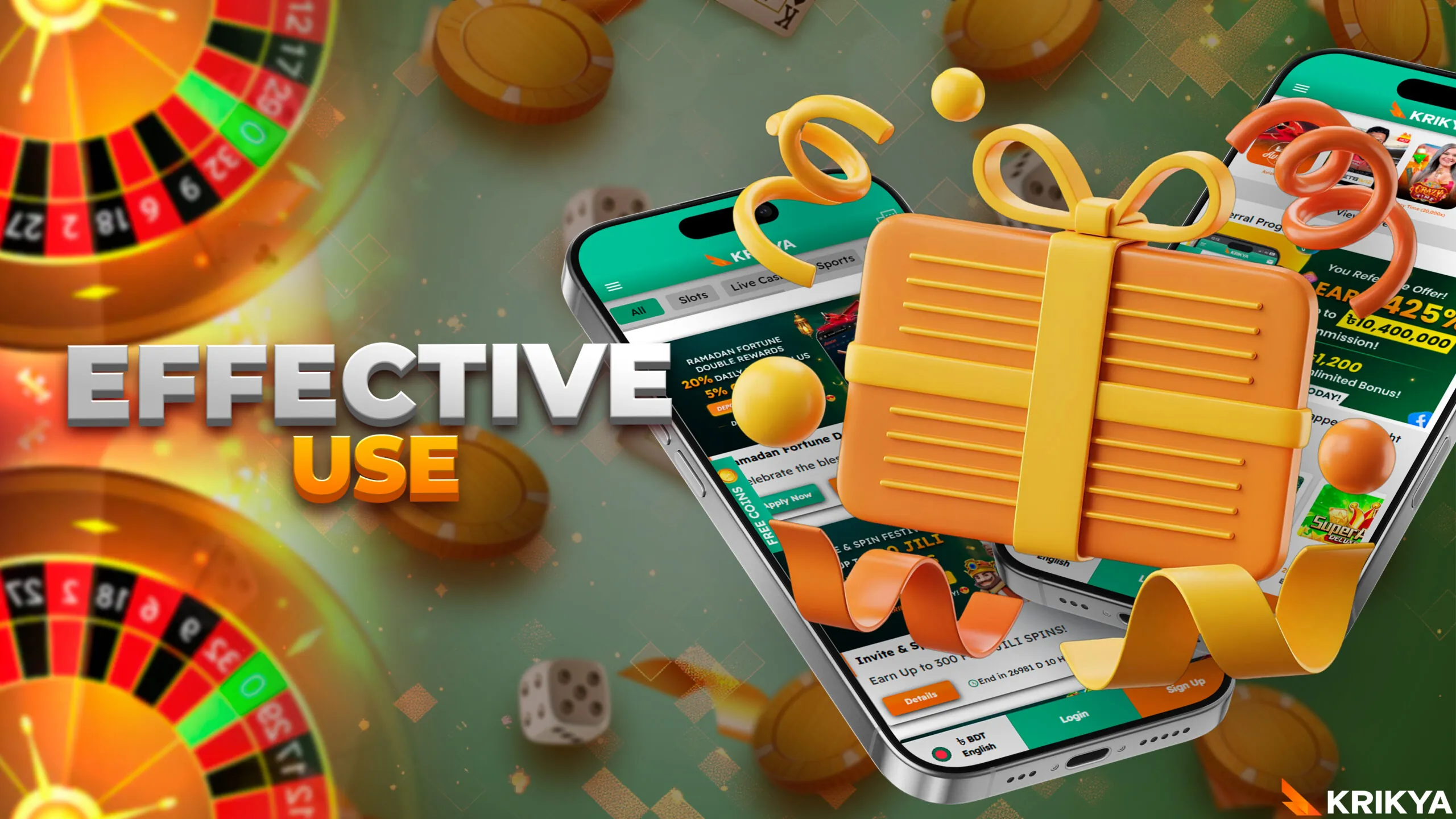 Effective use of the main page.