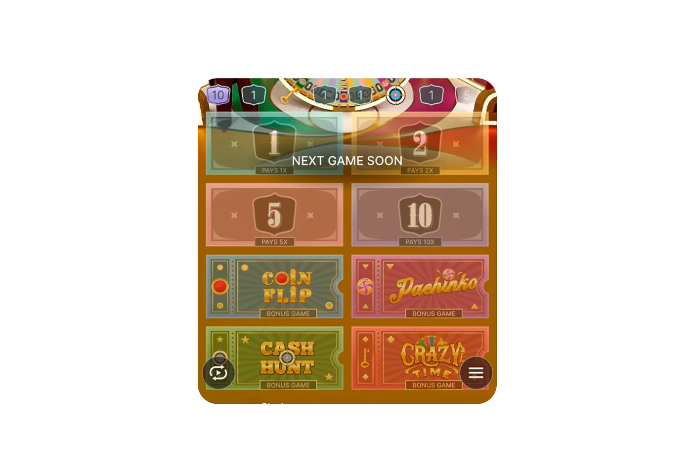 শুরু করতে একটি বাজি নির্বাচন করুন।